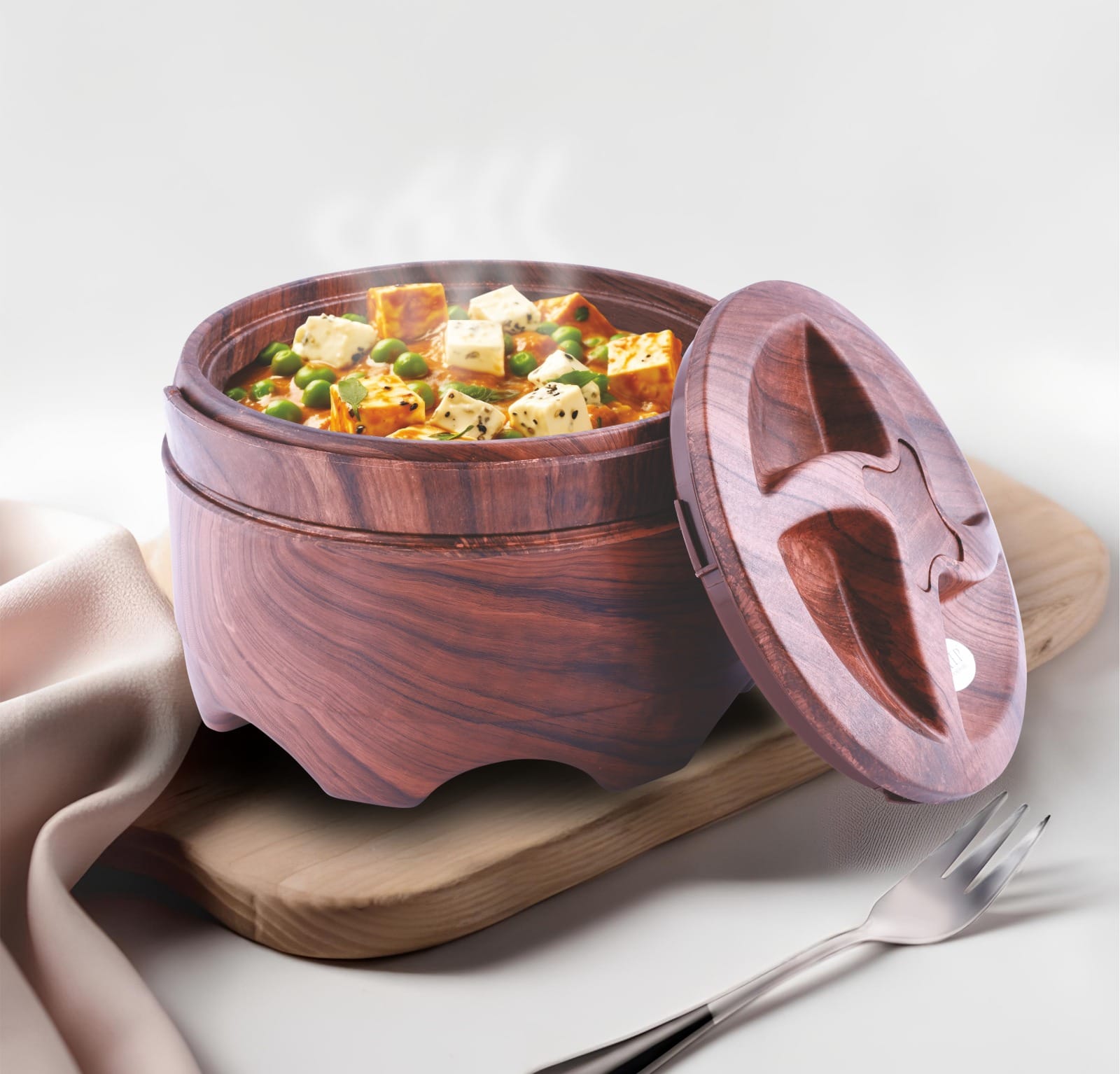 HOT FEAST 2500 PURE WOOD CARRY HANDLE CASSEROLE  - 1110 ml
