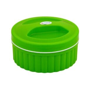 KRUNCHEE INSULATED TIFFIN LARGE 2 COMPARTMENTS-- 555 ml  STEEL DIBBI